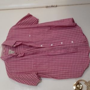 Short sleeve button down cotton shirt